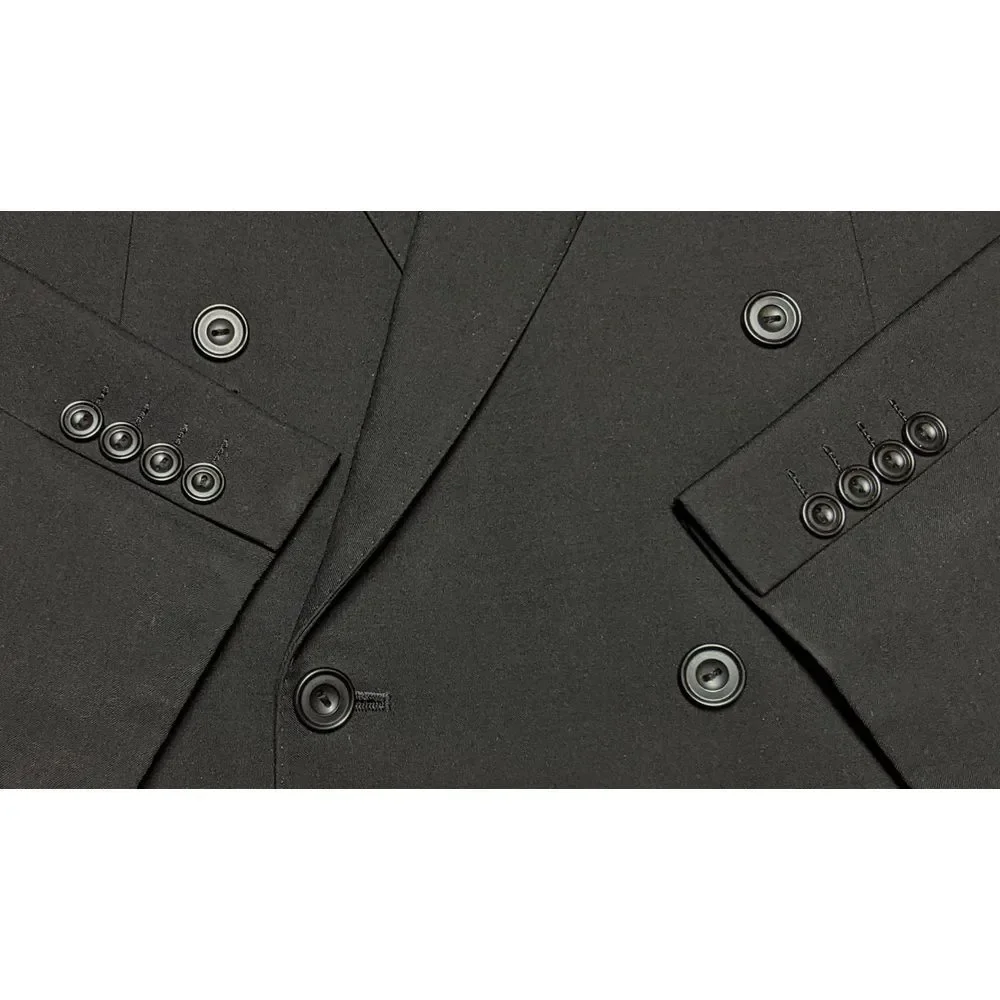 Vintage Burberry Double Brest Blazer Jacket Men's Sport Coat Black